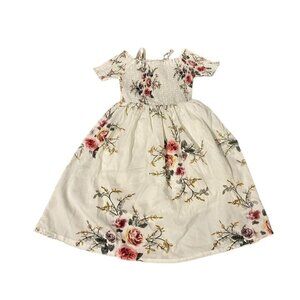 Arshiner Size 7 Boutique Girls Floral Print Dress #G-3-32